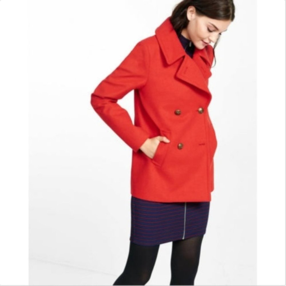 Express Solid Red Coat Size‎ XSmall